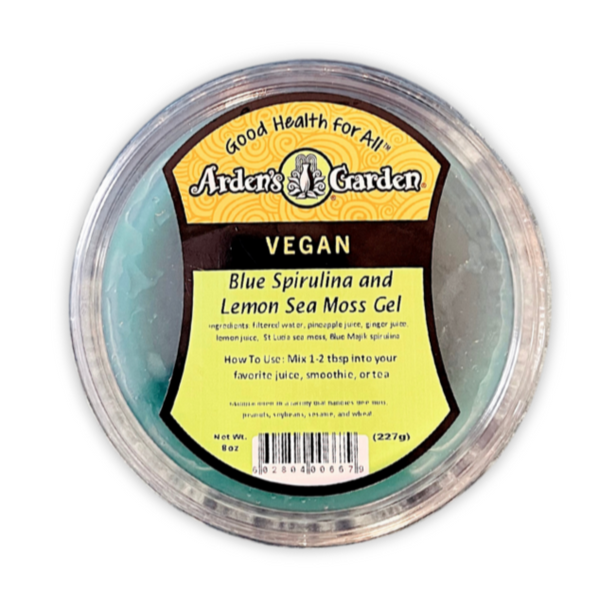 Sea Moss Gel - Blue Spirulina and Lemon – Arden's Garden