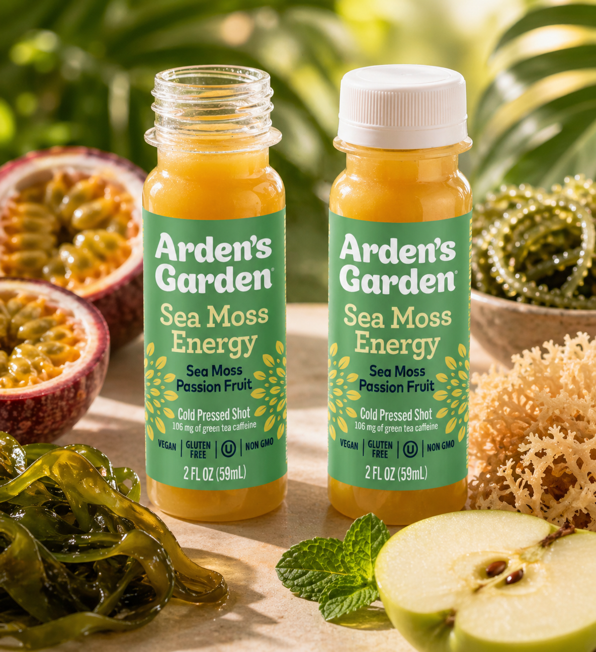 ESIENCE C-アクティブマイニングショット200 200ml Sea Moss Energy Shot | Cold-Pressed Juice – Arden's Garden