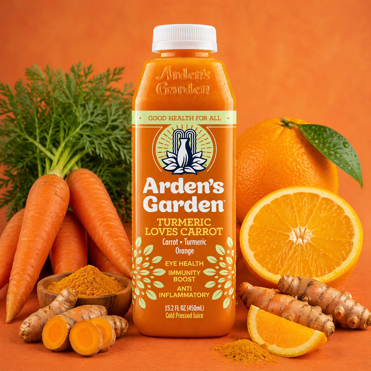 TLC (Cold Pressed Turmeric & Carrot Juice) – Arden's Garden